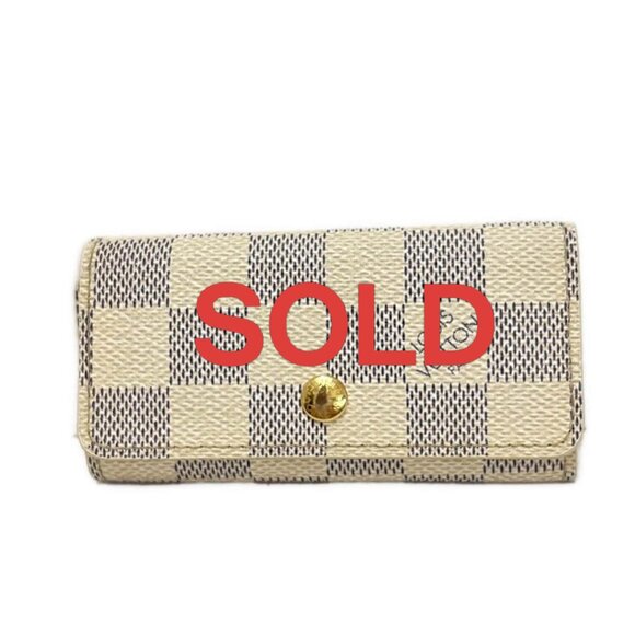 LOUIS VUITTON Multicles 4 Azur Damier -Key Case 145-061625 - Picture 1 of 5